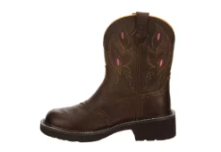 Justin Womens Gemma Western Boot - Dark Brown -Shoe Sales Store US 01 302861 03