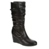 Lauren Blakwell Womens Johanna Wedge Boot - Black -Shoe Sales Store US 01 302866 00