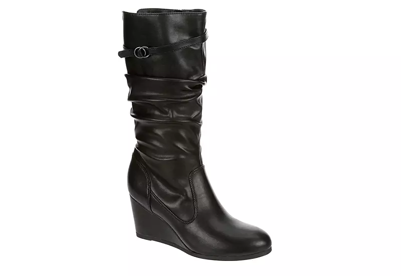 Lauren Blakwell Womens Johanna Wedge Boot - Black 3 Lauren Blakwell Womens Johanna Wedge Boot - Black