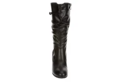 Lauren Blakwell Womens Johanna Wide Calf Wedge Boot - Black -Shoe Sales Store US 01 302867 02