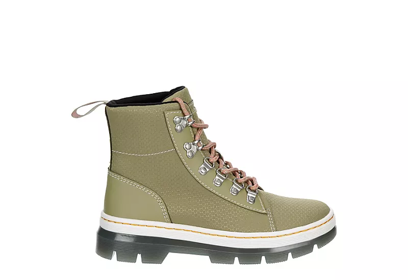 Dr. Martens Dr.martens Womens Combs Nylon Combat Boot - Olive 4 Dr. Martens Dr.martens Womens Combs Nylon Combat Boot - Olive - Image 2