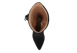 Journee Collection Womens Hartly Fringed Wide Calf Dress Boot - Black -Shoe Sales Store US 01 303177 05