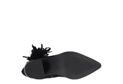 Journee Collection Womens Hartly Fringed Wide Calf Dress Boot - Black -Shoe Sales Store US 01 303177 06