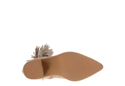 Journee Collection Womens Hartly Fringed Wide Calf Dress Boot - Taupe -Shoe Sales Store US 01 303178 06