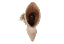 Journee Collection Womens Hartly Fringed Extra Wide Calf Dress Boot - Taupe -Shoe Sales Store US 01 303183 05