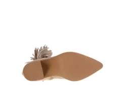 Journee Collection Womens Hartly Fringed Extra Wide Calf Dress Boot - Taupe -Shoe Sales Store US 01 303183 06