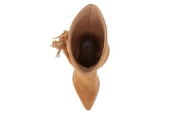 Journee Collection Womens Hartly Fringed Extra Wide Calf Dress Boot - Tan -Shoe Sales Store US 01 303185 05