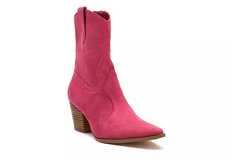 Coconuts Womens Bambi Western Boot - Bright Pink 3 Coconuts Womens Bambi Western Boot - Bright Pink