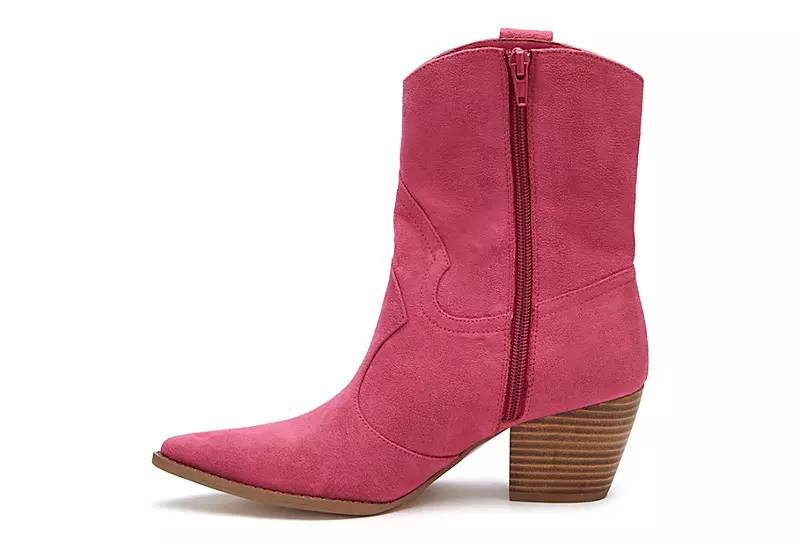 Coconuts Womens Bambi Western Boot - Bright Pink 6 Coconuts Womens Bambi Western Boot - Bright Pink - Image 4