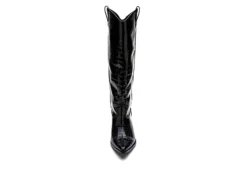 Coconuts Womens Jax Tall Western Boot - Black -Shoe Sales Store US 01 303523 02