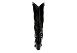 Coconuts Womens Jax Tall Western Boot - Black -Shoe Sales Store US 01 303523 04