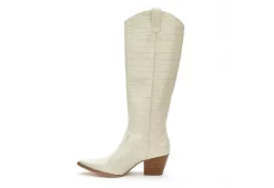 Coconuts Womens Jax Tall Western Boot - Ivory -Shoe Sales Store US 01 303524 03