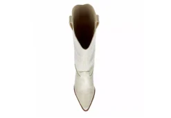 Coconuts Womens Jax Tall Western Boot - Ivory -Shoe Sales Store US 01 303524 05
