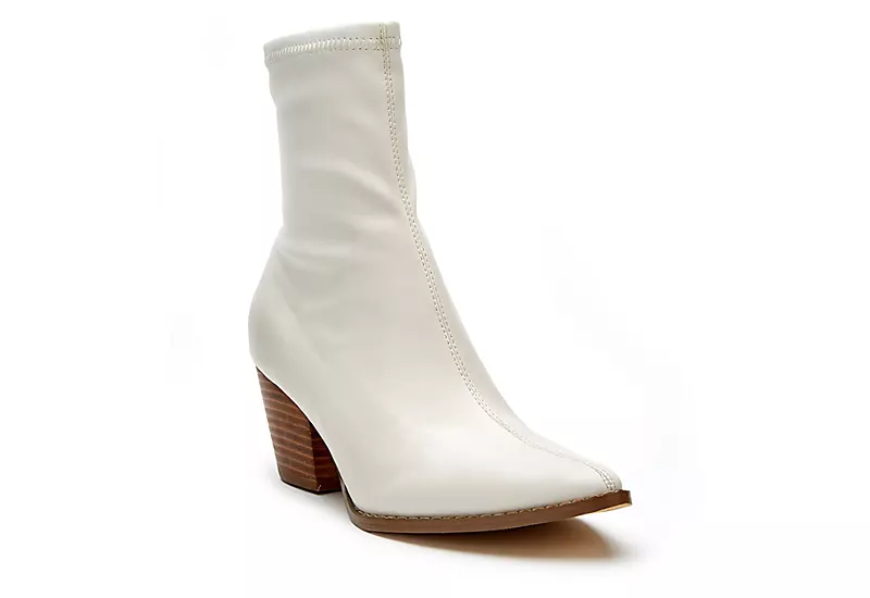 Coconuts Womens Kyra Ankle Western Boot - Bone 3 Coconuts Womens Kyra Ankle Western Boot - Bone