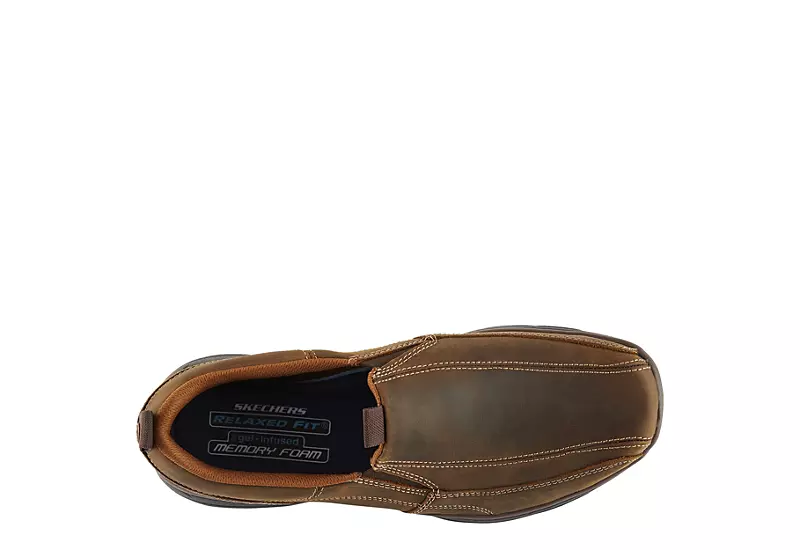 Skechers Mens Dockland Slip On Oxford - Brown 8 Skechers Mens Dockland Slip On Oxford - Brown - Image 6