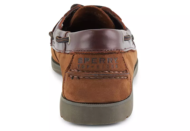 Sperry Mens Leeward Boat Shoe - Brown 5 Sperry Mens Leeward Boat Shoe - Brown - Image 3