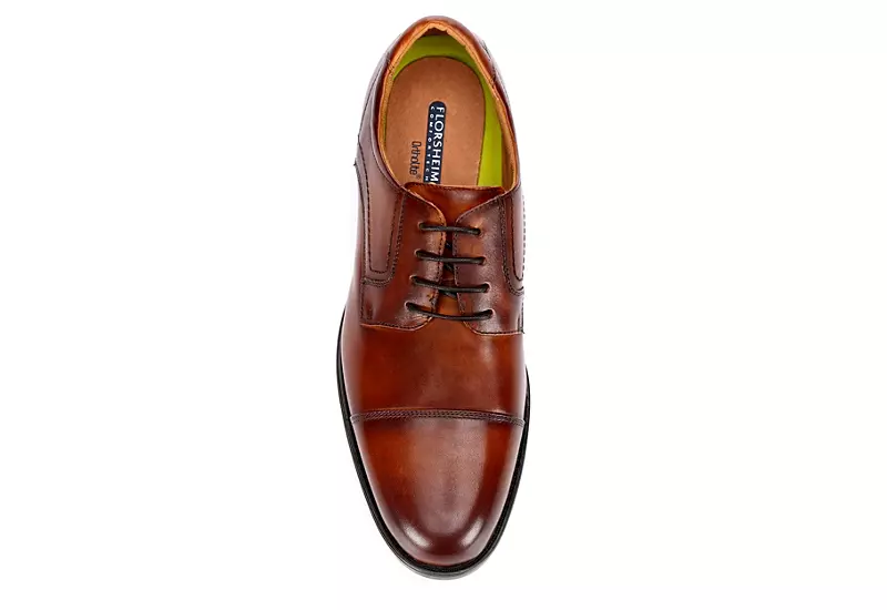 Florsheim Mens Midtown Cap Toe Oxford - Cognac 8 Florsheim Mens Midtown Cap Toe Oxford - Cognac - Image 6