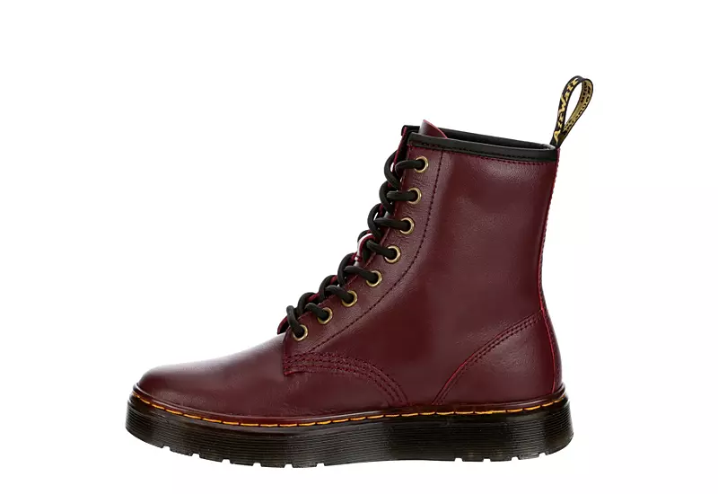 Dr. Martens Dr.martens Womens Zavala Combat Boot - Red 6 Dr. Martens Dr.martens Womens Zavala Combat Boot - Red - Image 4