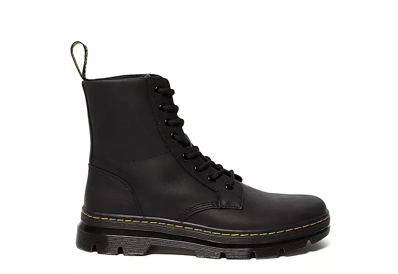 Dr. Martens Dr.martens Womens Combs Combat Boot - Black 4 Dr. Martens Dr.martens Womens Combs Combat Boot - Black - Image 2