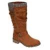 Xappeal Womens Chelsey Tall Boot - Brown -Shoe Sales Store US 01 340005 00