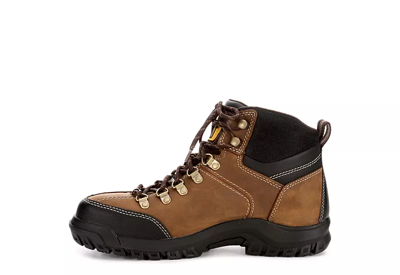 Caterpillar Mens Threshold Waterproof Steel Toe Work Boot - Brown 6 Caterpillar Mens Threshold Waterproof Steel Toe Work Boot - Brown - Image 4