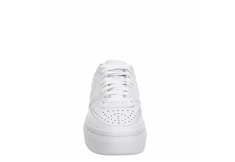 Nike Womens Court Vision Alta Sneaker - White 5 Nike Womens Court Vision Alta Sneaker - White - Image 3