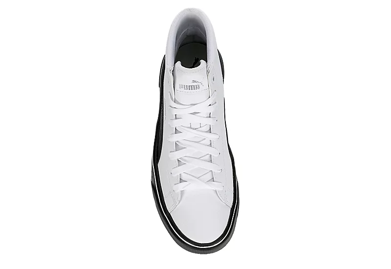 Puma Womens Kaia High Top Platform Sneaker - White 8 Puma Womens Kaia High Top Platform Sneaker - White - Image 6