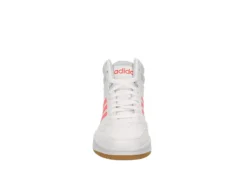 Adidas Womens Hoops 3.0 Mid Top Sneaker - White -Shoe Sales Store US 01 400745 02
