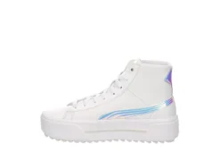 Puma Womens Kaia High Top Platform Sneaker - White 12 Puma Womens Kaia High Top Platform Sneaker - White -Shoe Sales Store US 01 400758 03