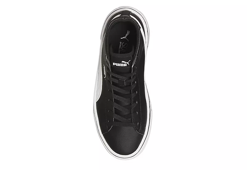 Puma Womens Kaia High Top Platform Sneaker - Black 6 Puma Womens Kaia High Top Platform Sneaker - Black - Image 4