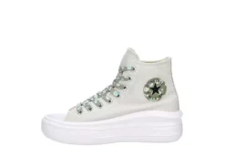 Converse Womens Chuck Taylor All Star Move High Top Sneaker - Bone -Shoe Sales Store US 01 401340 03