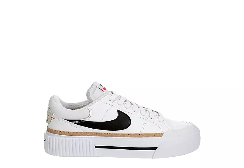 Nike Womens Court Legacy Lift Sneaker - White 4 Nike Womens Court Legacy Lift Sneaker - White - Image 2
