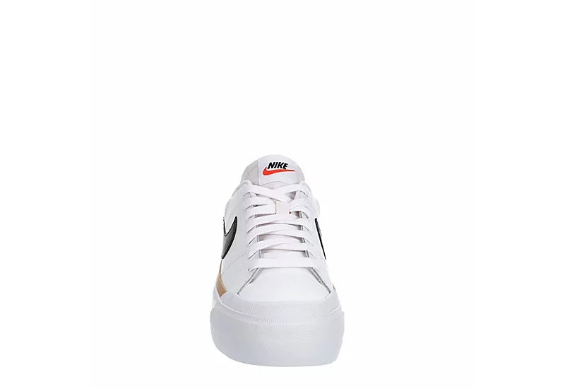 Nike Womens Court Legacy Lift Sneaker - White 5 Nike Womens Court Legacy Lift Sneaker - White - Image 3
