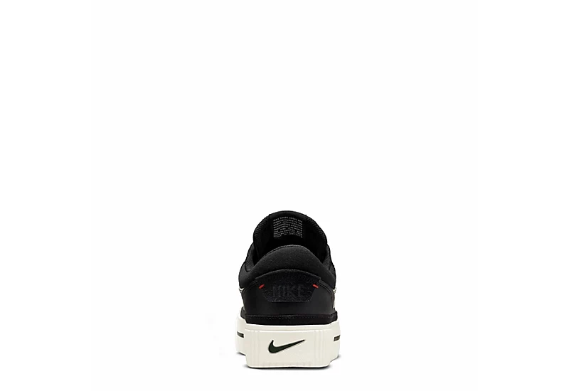 Nike Womens Court Legacy Lift Sneaker - Black 6 Nike Womens Court Legacy Lift Sneaker - Black - Image 4