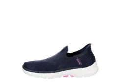 Skechers Womens Go Walk 6 Quick Fit Slip-ins Walking Shoe - Navy -Shoe Sales Store US 01 401391 03