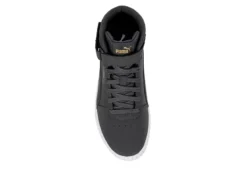 Puma Womens Carina 2.0 Chevron Mid Sneaker - Dark Grey -Shoe Sales Store US 01 401446 05