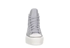 Converse Womens Chuck Taylor All Star High Top Platform Sneaker - Pale Grey -Shoe Sales Store US 01 401481 02