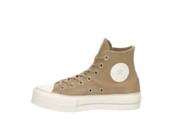 Converse Womens Chuck Taylor All Star High Top Platform Sneaker - Khaki -Shoe Sales Store US 01 401482 03