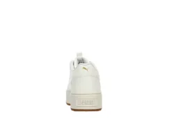 Puma Womens Karmen Rebelle Platform Sneaker - Off White -Shoe Sales Store US 01 401672 04