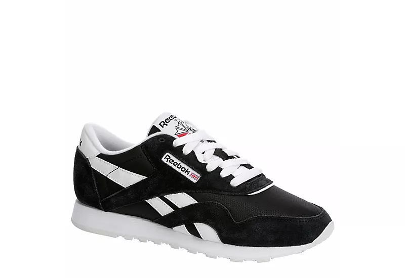 Reebok Womens Cl Nylon Sneaker - Black 3 Reebok Womens Cl Nylon Sneaker - Black
