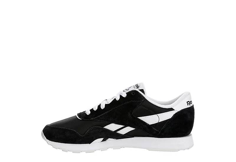 Reebok Womens Cl Nylon Sneaker - Black 6 Reebok Womens Cl Nylon Sneaker - Black - Image 4