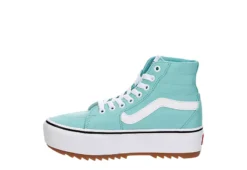 Vans Womens Filmore High Top Tapered Platform Sneaker - Aqua -Shoe Sales Store US 01 401766 03