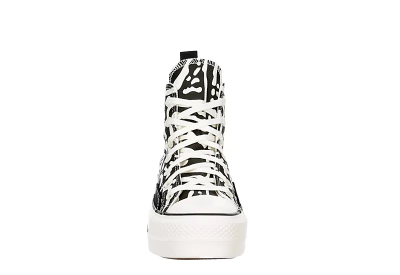 Converse Womens Chuck Taylor All Star High Top Platform Sneaker - Off White 5 Converse Womens Chuck Taylor All Star High Top Platform Sneaker - Off White - Image 3