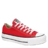 Converse Womens Chuck Taylor All Star Low Top Lift Sneaker - Red -Shoe Sales Store US 01 401831 00