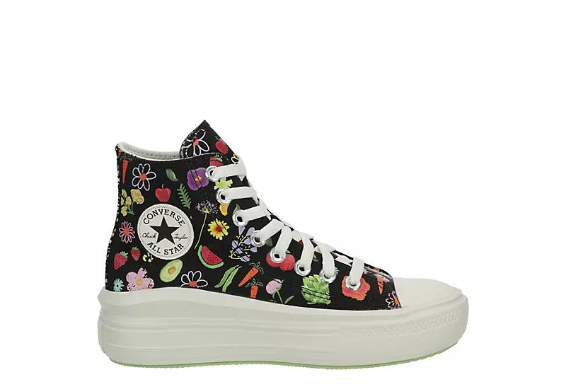 Converse Womens Chuck Taylor All Star Move High Top Sneaker - Multicolor 4 Converse Womens Chuck Taylor All Star Move High Top Sneaker - Multicolor - Image 2