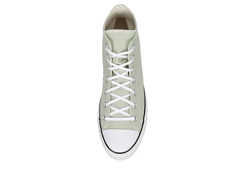 Converse Womens Chuck Taylor All Star High Top Platform Sneaker - Pale Green 8 Converse Womens Chuck Taylor All Star High Top Platform Sneaker - Pale Green - Image 6