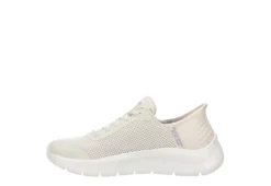 Skechers Womens Go Walk Flex Bungee Slip-ins Running Shoe - Off White -Shoe Sales Store US 01 401931 03