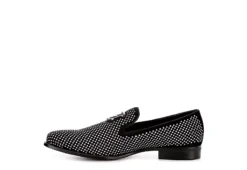 Stacy Adams Mens Swagger Studded Slip On Oxford - Black -Shoe Sales Store US 01 420069 03
