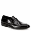 Stacy Adams Mens Abram Moc Toe Bit Slip On Oxford - Black