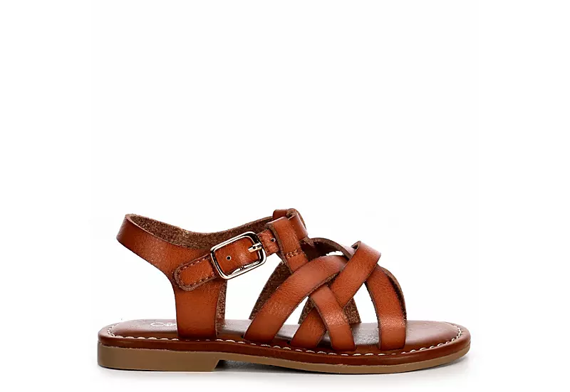 Cupcake Couture Girls Infant Lucy Sandal - Cognac 4 Cupcake Couture Girls Infant Lucy Sandal - Cognac - Image 2